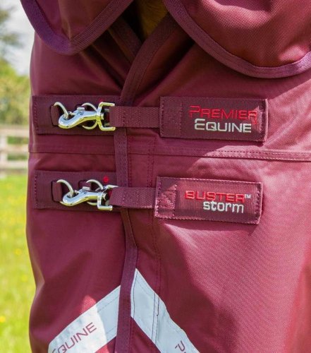 Nepromokavá výběhová deka pro koně Premier Equine Buster s krčním dílem 40g