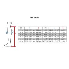 Kožené jezdecké boty HKM Titanium dlouhé/šířka M