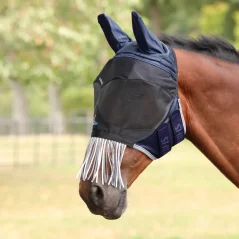 Shires Pro Deluxe Insect Mask with Fringes + 70% UV