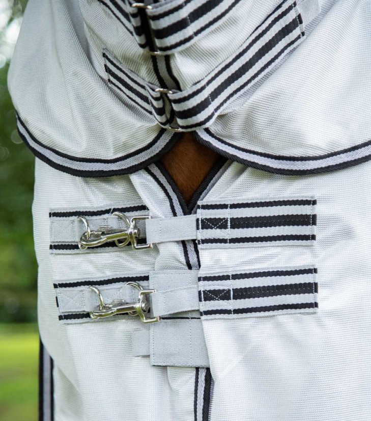 Síťová/ nepromokavá deka proti hmyzu s krčním dílem Premier Equine ShowerTex 155cm