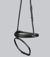 Premier Equine Padded Noseband for Pro Elevator Bridle – Black – Pony