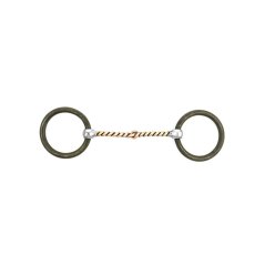 Westernové udidlo POOL'S Curved Copper