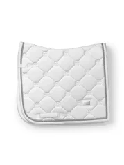 Dressage Saddle Pad Equestrian Stockholm White Perfection Silver