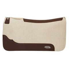 Contoured Steam Pressed Merino Wool Felt Saddle Pad 28" x 30" - 1"