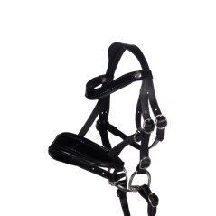 Leather bridle Lacquer pro Hobby horsing HKM Kids