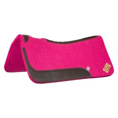 WESTERN FELT SADDLE PAD WITH LEATHER INSERTS