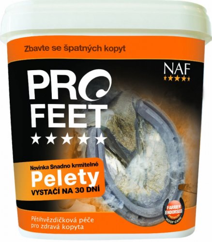 NAF Pro feet pellets pro zdravá kopyta s Biotinem 3kg
