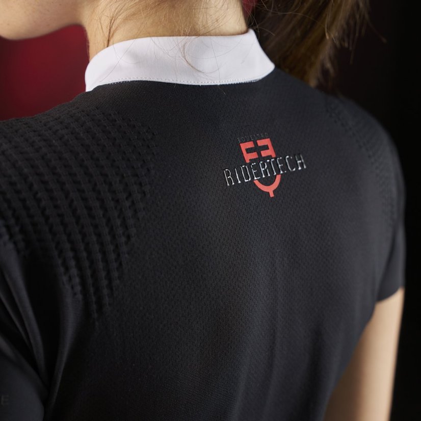 Equestro Ridertechnology Damen-Poloshirt mit Knöpfen