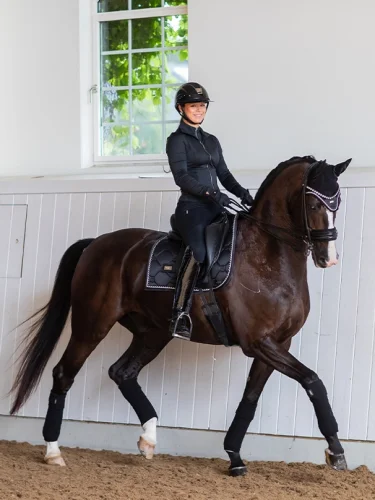 Drezurní podsedlová dečka Equestrian Stockholm Black Edition