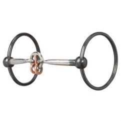 Ring Snaffle Bit with 5" Sweet Iron Smooth Lifesaver Mouth WEAVER