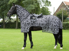 Jezdecká síťová deka BUSSE MOSKITO ZEBRA III