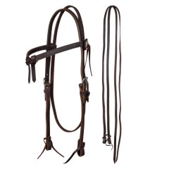 Western bridle with reins LAKOTA STITCHED