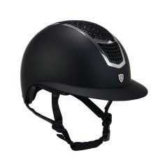 Jazdecká prilba Equestro Rhinestones and wide visor - EN 1384-2023