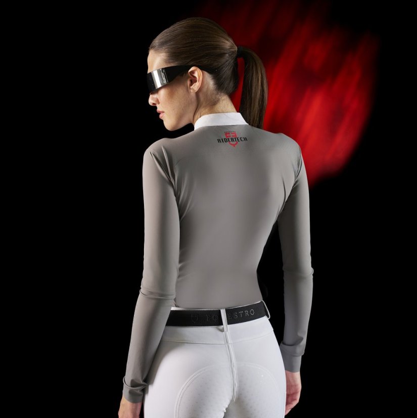 Equestro Ridertechnology women's zipped polo shirt