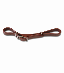Western leather chinstrap