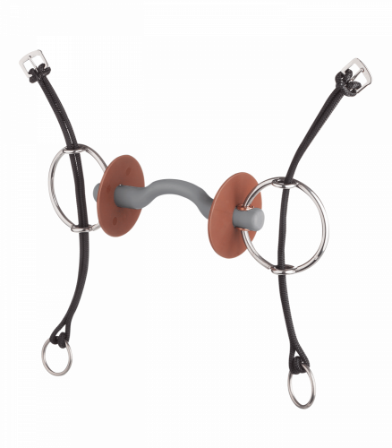 beris pull-on snaffle with tongue bow bar