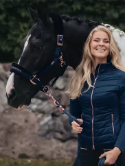 Halfter mit Leine Equestrian Stockholm Monaco Blau