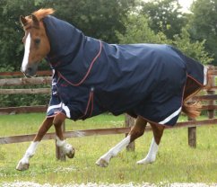 Nepromokavá výběhová deka pro koně Premier Equine Titan s krčním dílem 100g