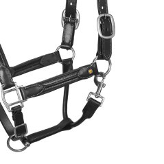 Měkká kožená ohlávka s odolnými přezkami EQUESTRO