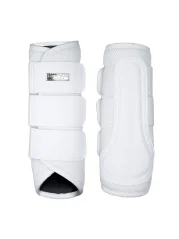 Brushing Boots Equestrian Stockholm Classic Mesh White Silver