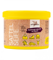 Sedlové mýdlo Bense &amp; Eicke s houbičkou, 500 ml
