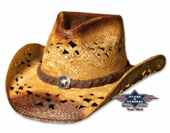 Westernový klobouk Coyote slaměný