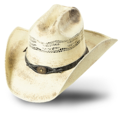 Westernový klobouk Snake slaměný