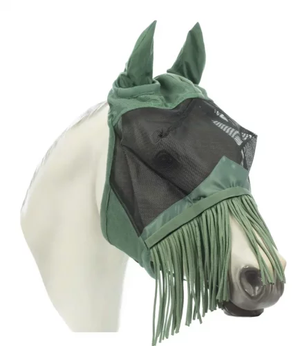 Horze insect mask with fringes