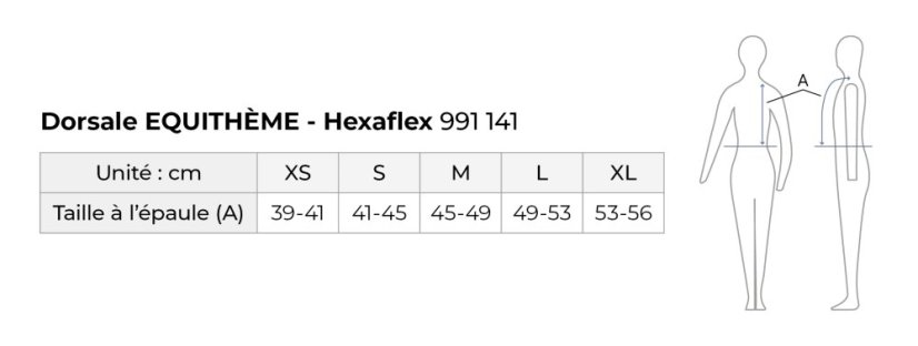 Páteřní chránič EQUITHÈME Hexaflex