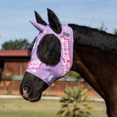 Lycra anti-fly mask with ear cover net UNICORN