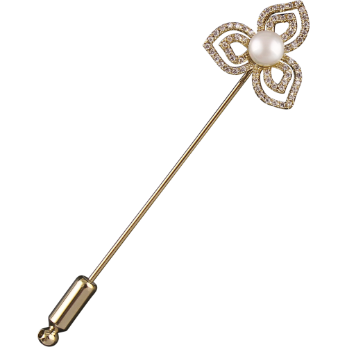 BUSSE Floral tie pin
