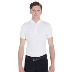 Equestro Herren-Slim-Fit-Polo-Shirt für Turniere