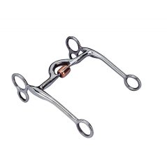 Westernové udidlo FEELING nerezové klenuté s válečkem 12,5