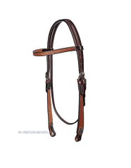 Westernová uzdečka WESTERN IMPORTS TWO TONE pro chladnokrevné koně