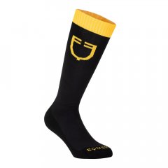 Stretch technical sock with contrasting logo
