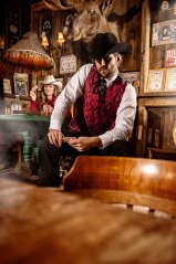 Pánská westernová vesta King Red