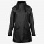 Nepromokavý kabát/pláštěnka HORZE Billie PU - Barva: černá, Velikost: 42