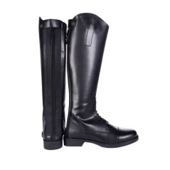 Dámské jezdecké boty HKM New Fashion nízké/široké - AKCE