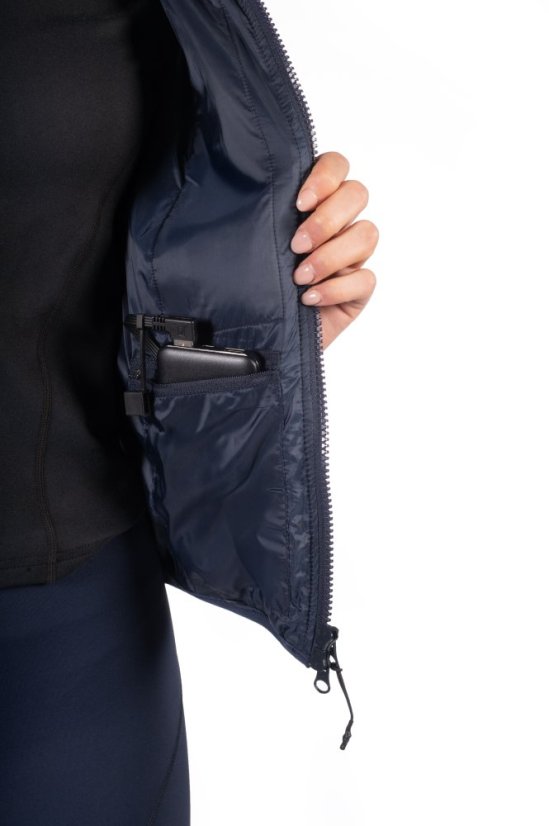 Jezdecká vyhřívaná vesta HKM Slimline- Style (s baterií/powerbankou)