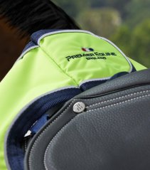 Reflexná bedrová deka Premier Equine – Yellow/Silver