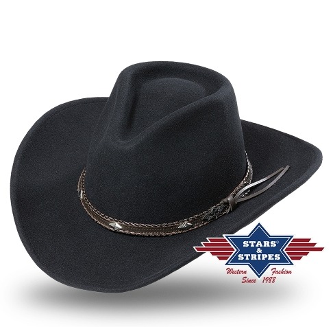 Westernový klobouk Dallas černý
