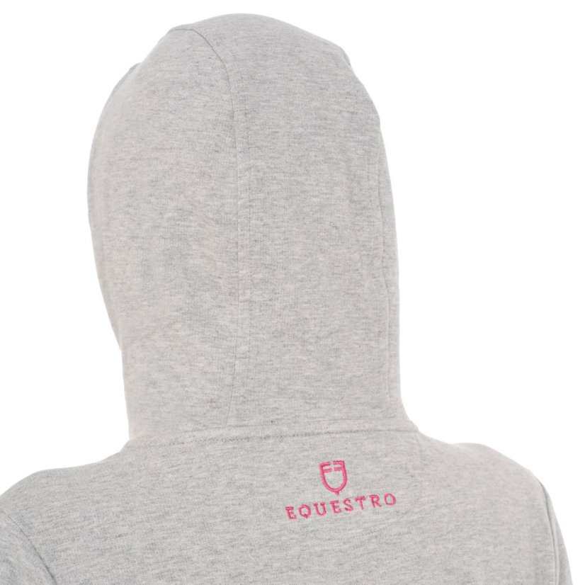 Equestro Damen-Sweatshirt Logo zipper