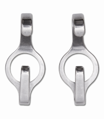 CIRCLE chin chain hook, pair