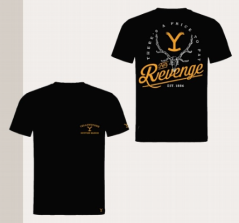 Unisex T-shirt Stars & Stripes YELLOWSTONE For Revenge black