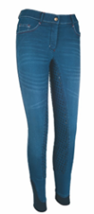 Dětské jezdecké rajtky HKM Summer Denim Easy