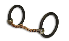 Udidlo Bob Avila Copper Twist Ring Snaffle Professional's Choice