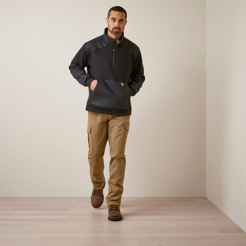 Pánská mikina Ariat Rebar Workman Duracanvas 1/4 Zip