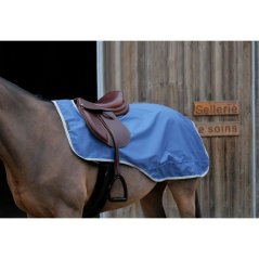 Bederní nepromokavá deka EQUITHME TYREX 600D fleece - Modrá