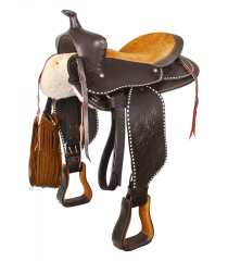 Round Skirt Western Saddle, Little Joe