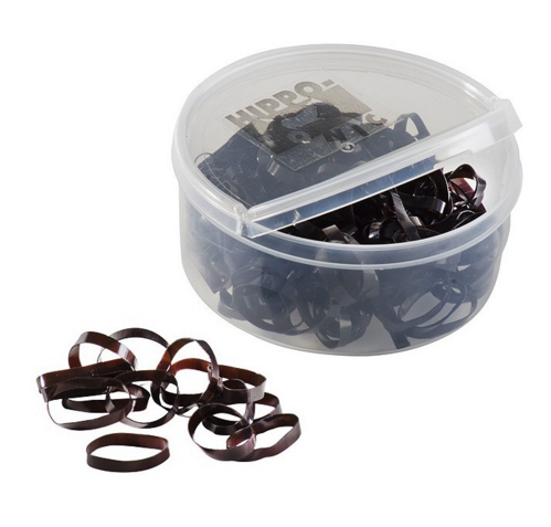 Silikonové gumičky do hřívy HIPPO-TONIC 450ks - Barva: černá